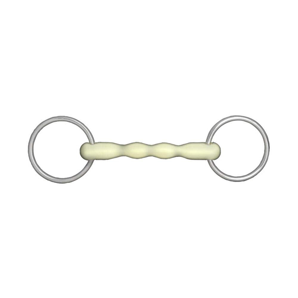 HORZE Apple Flavor Mullen Mouth Loose Ring Snaffle Bit