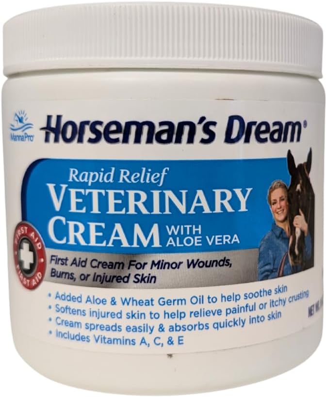 Corona Horseman's Dream Vet Cream Jar Horse Minor Wounds Skin Soothe Conditions, 16 oz