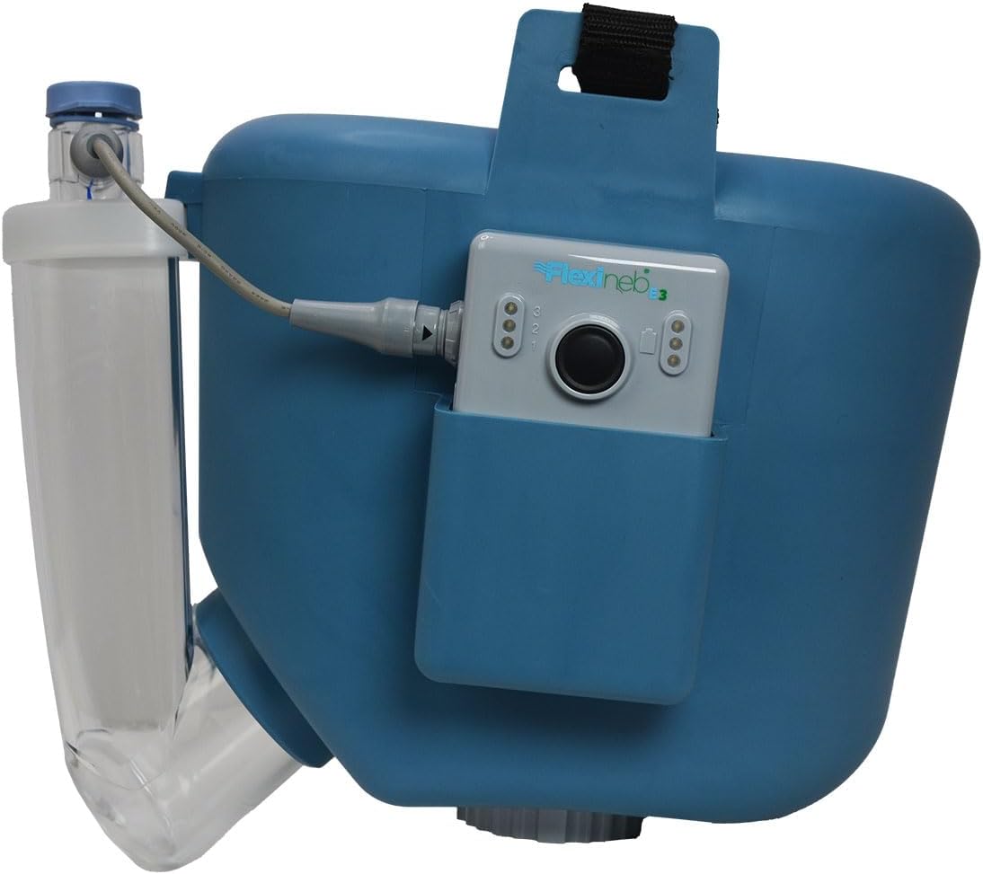 E3 Equine Nebulizer – Portable Silent Vapor Delivery System for Horses with AMT Auto Tuning, Dry Cup Detection, 6‑Hr Battery, App Support & Grooming Box Kit, Horse Size