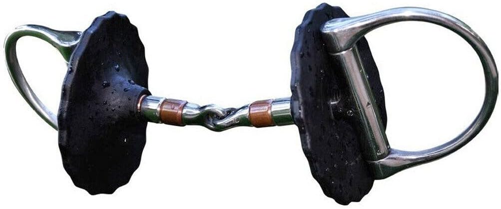 Acavallo Unisex's Black Bit Guards Pair, One Size