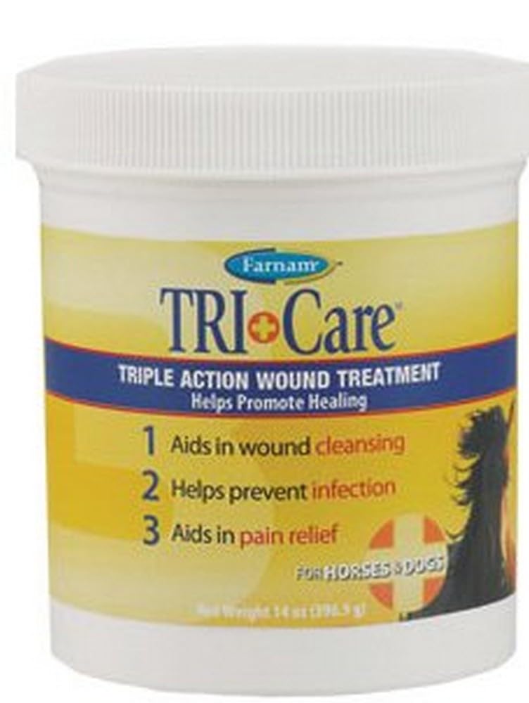 Farnam Triple Action Wound Treatment | For Horses, Ponies and Dogs | 14 oz