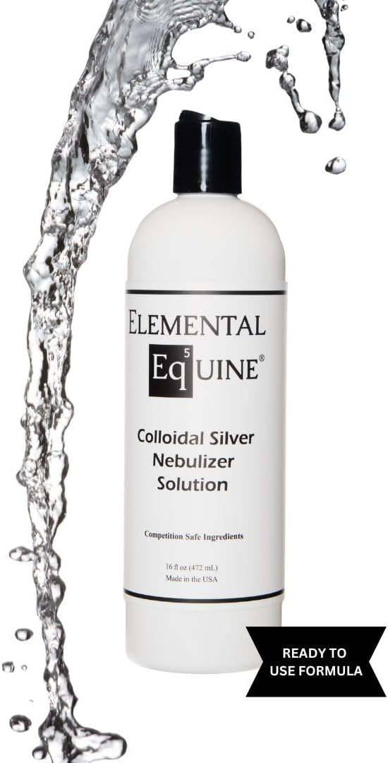 Elemental Equine Colloidal Silver Nebulizer Solution 16oz for Horses