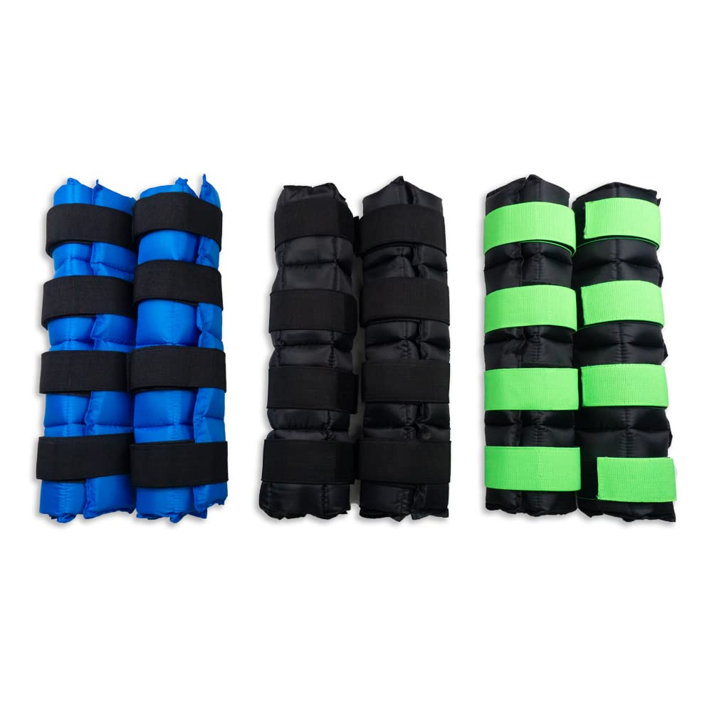 Horse Ice Boots 2-Pack - Reusable Gel Cold Therapy Pack for Swelling & Pain Relief, Cooling Wraps for Hock, Knee, Ankle, Hoof, Adjustable Fit for Horses, Ponies, Drafts, Durable, Leak-Resistant (Blue)