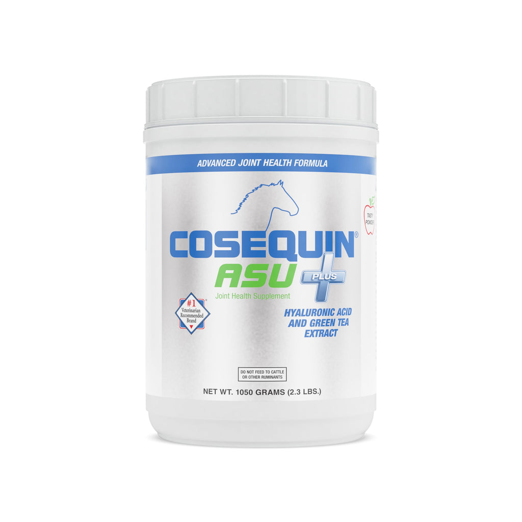 Suplemento Nutramax Cosequin ASU para la salud articular en caballos - Polvo con glucosamina, condroitina, MSM, ASU, extracto de té verde y ácido hialurónico, 1050 gramos