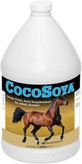 SmartEquine Aceite de soya CocoSoya | Aceite para piel y pelaje | Contiene soya y aceite de coco para el brillo general del pelaje y la salud del caballo | Ácidos grasos nutritivos para una apariencia lustrosa | 1 galón