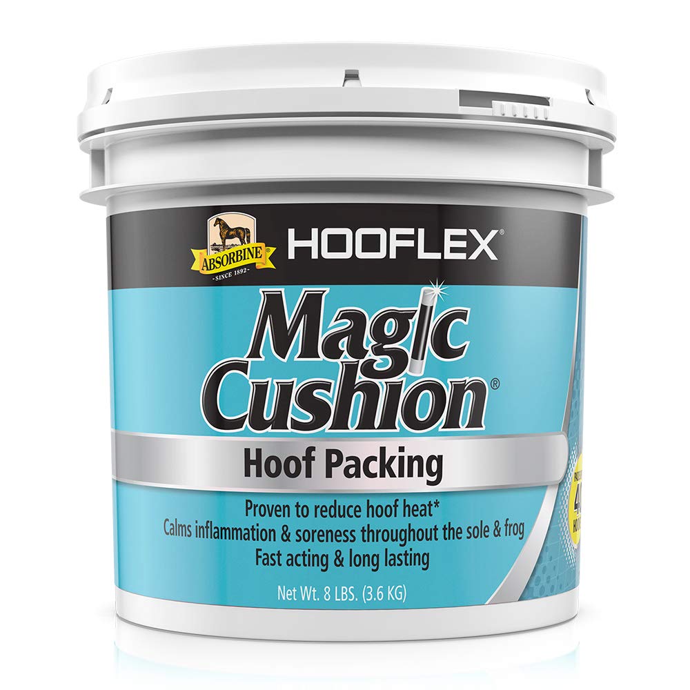 Absorbine Hooflex Magic Cushion, Veterinary Formulated Fast-Acting Relief, Reduce Hoof Heat for up to 24 Hours, 2 lb Tub