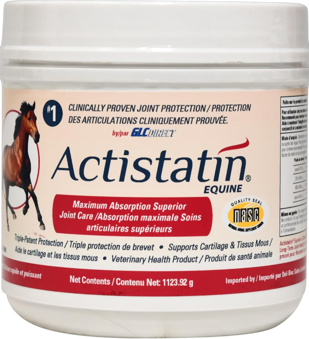 Actistatin Equine Powder, 2.05 lb – Suplemento veterinario para articulaciones de caballos, clínicamente probado: glucosamina, condroitina, manganeso – Apoya articulaciones, cartílagos, tejidos blandos y ligamentos
