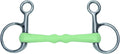 Bocado Snaffle Shires Equikind Mullen de Patas Largas - Verde Claro - 5 1/2