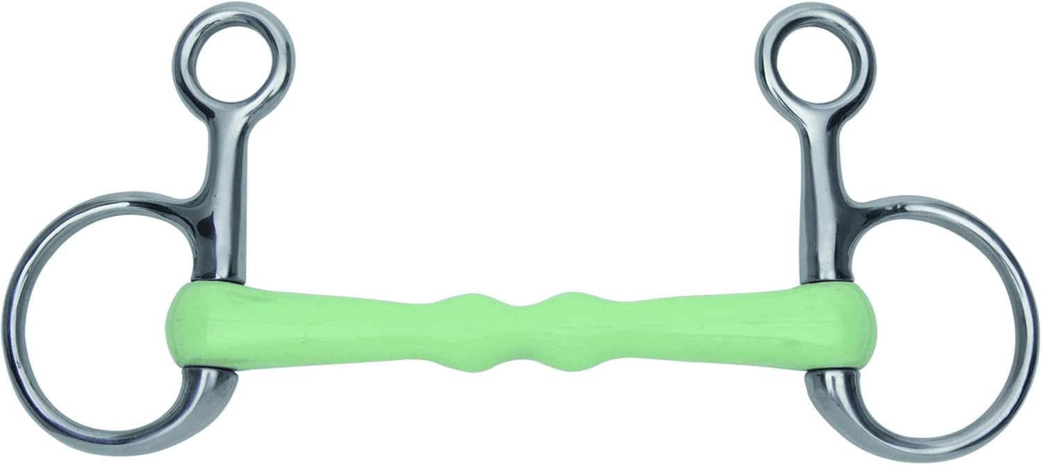 Shires Equikind Mullen Hanging Cheek Snaffle - Pale Green - 5 1/2