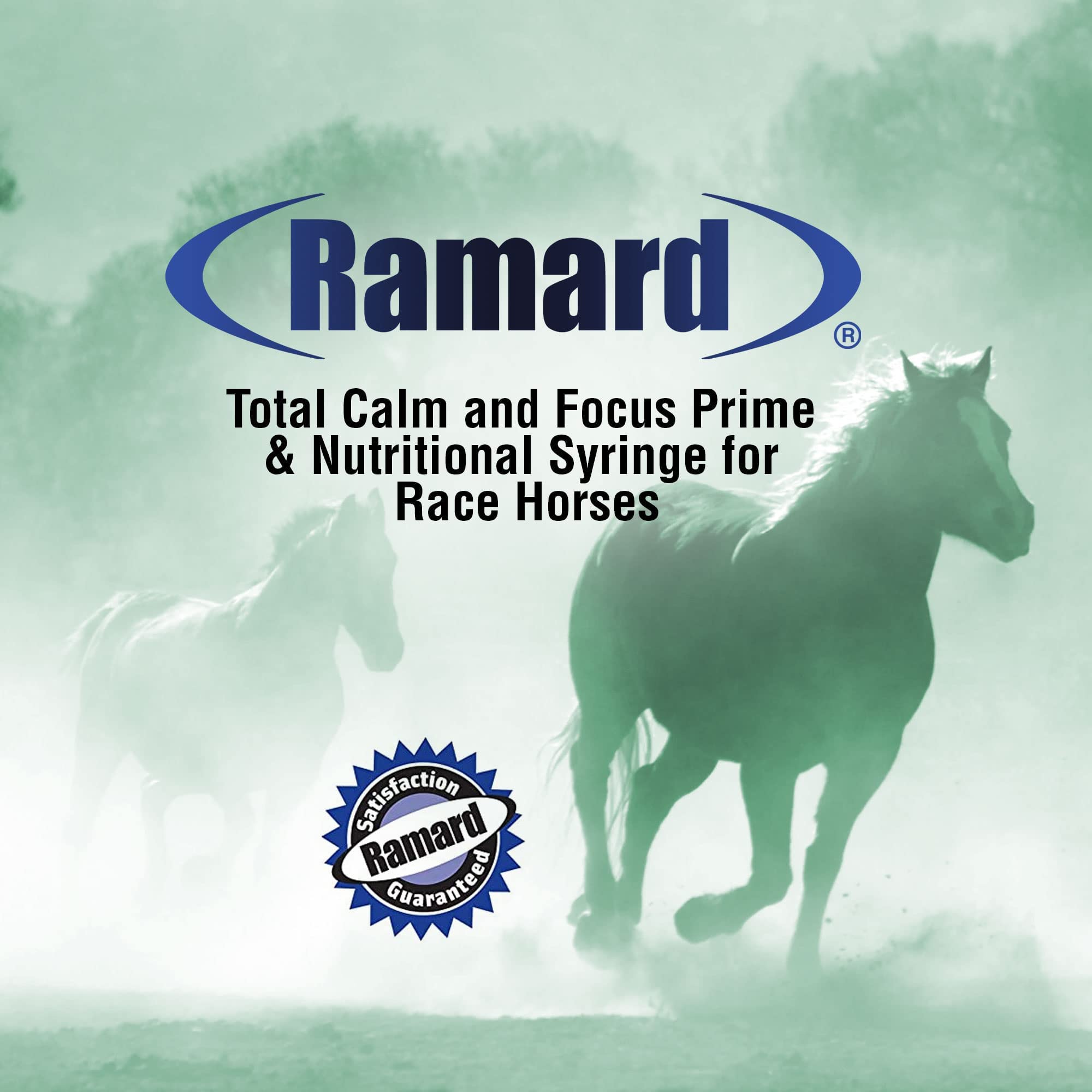 Ramard Total Calm and Focus for Horses Supplement - Magnesium & Calming Formula for Horse Show, Training, Performance Mental Alertness Without Drowsiness, Show Safe, Equine Supplies 1oz Syringe 3Packs