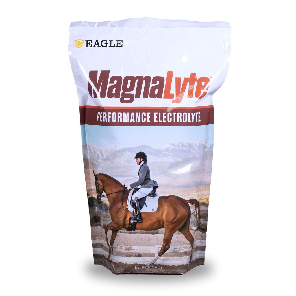 MagnaLyte Sal Suelta y Electrolitos para Caballos de Eagle Equine | Sal Marina Mineral, Oligoelementos, Electrolitos | Bolsa de 4 lb