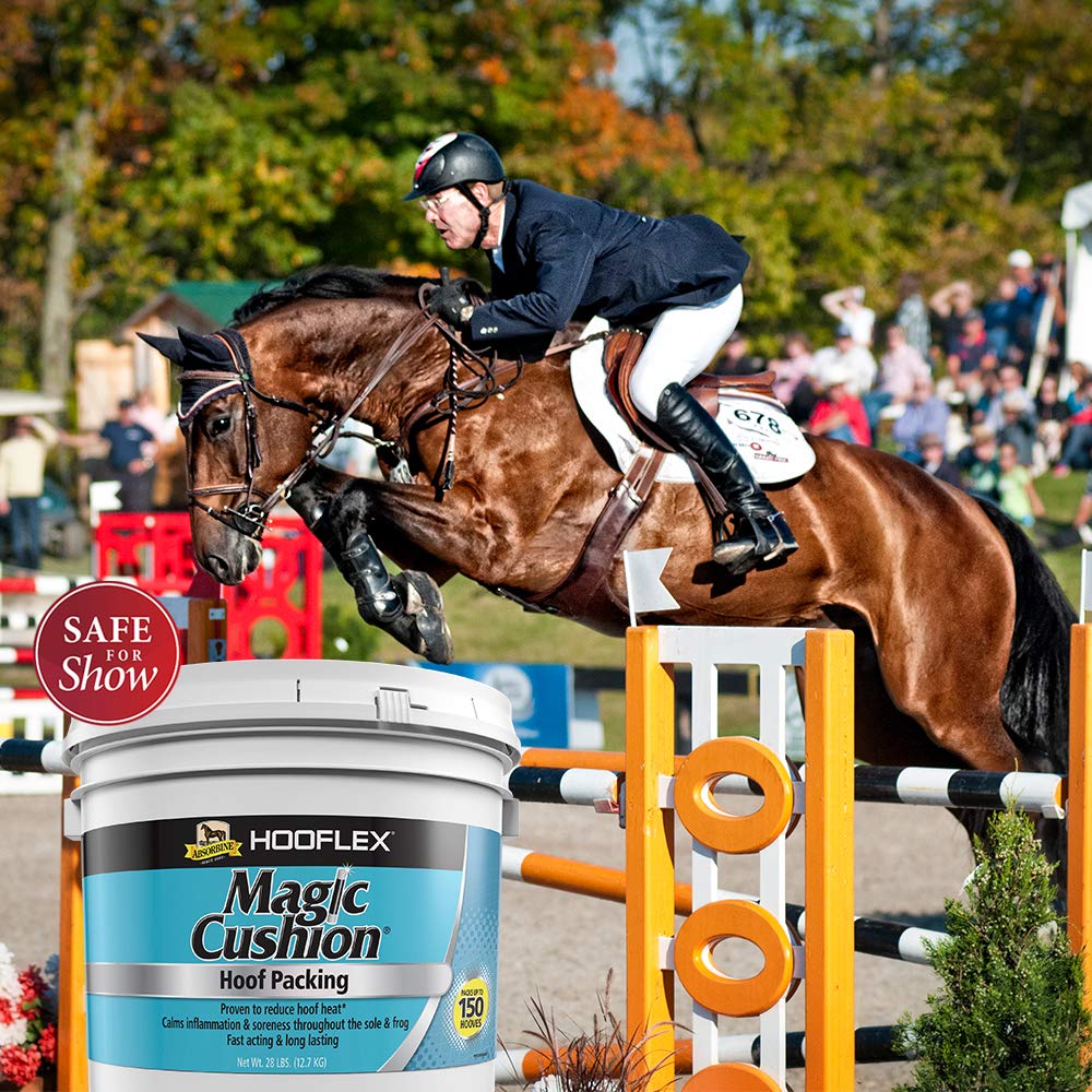 Absorbine Hooflex Magic Cushion, Veterinary Formulated Fast-Acting Relief, Reduce Hoof Heat for up to 24 Hours, 2 lb Tub