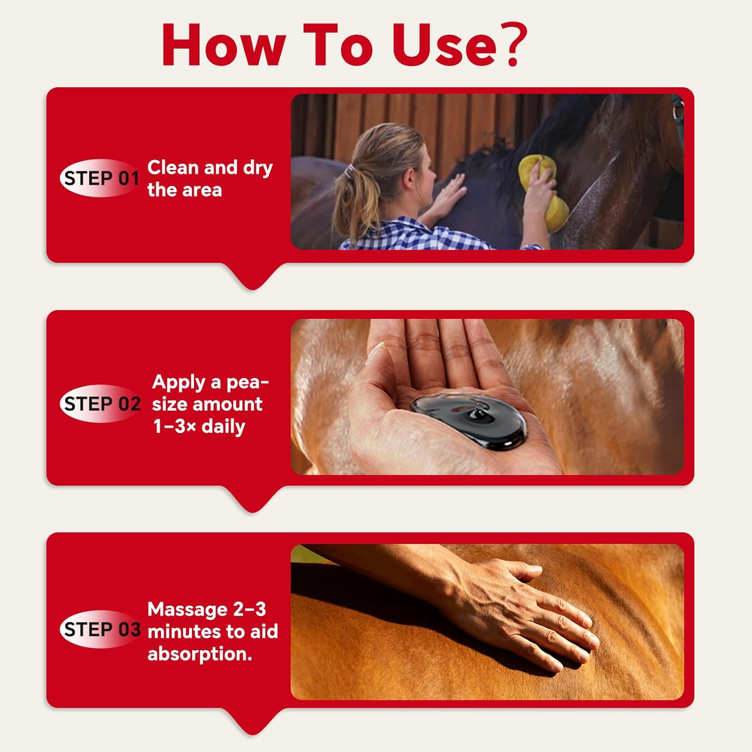 Gel Linimento DMSO para Caballos | Gel Linimento Veterinario | DMSO de Grado Médico | Crema para Caballos con Magnesio y Aceite de Ricino para el Dolor Articular y Muscular | Alivio del Dolor en Caballos | Gel para el Dolor Muscular - 60g