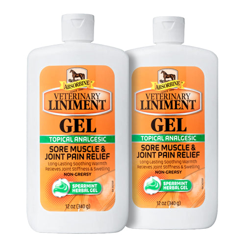 Absorbine Linimento Veterinario Analgésico Tópico Alivio del Dolor Muscular y Artrítico Linimento Rubefaciente, Gel de 340 gramos