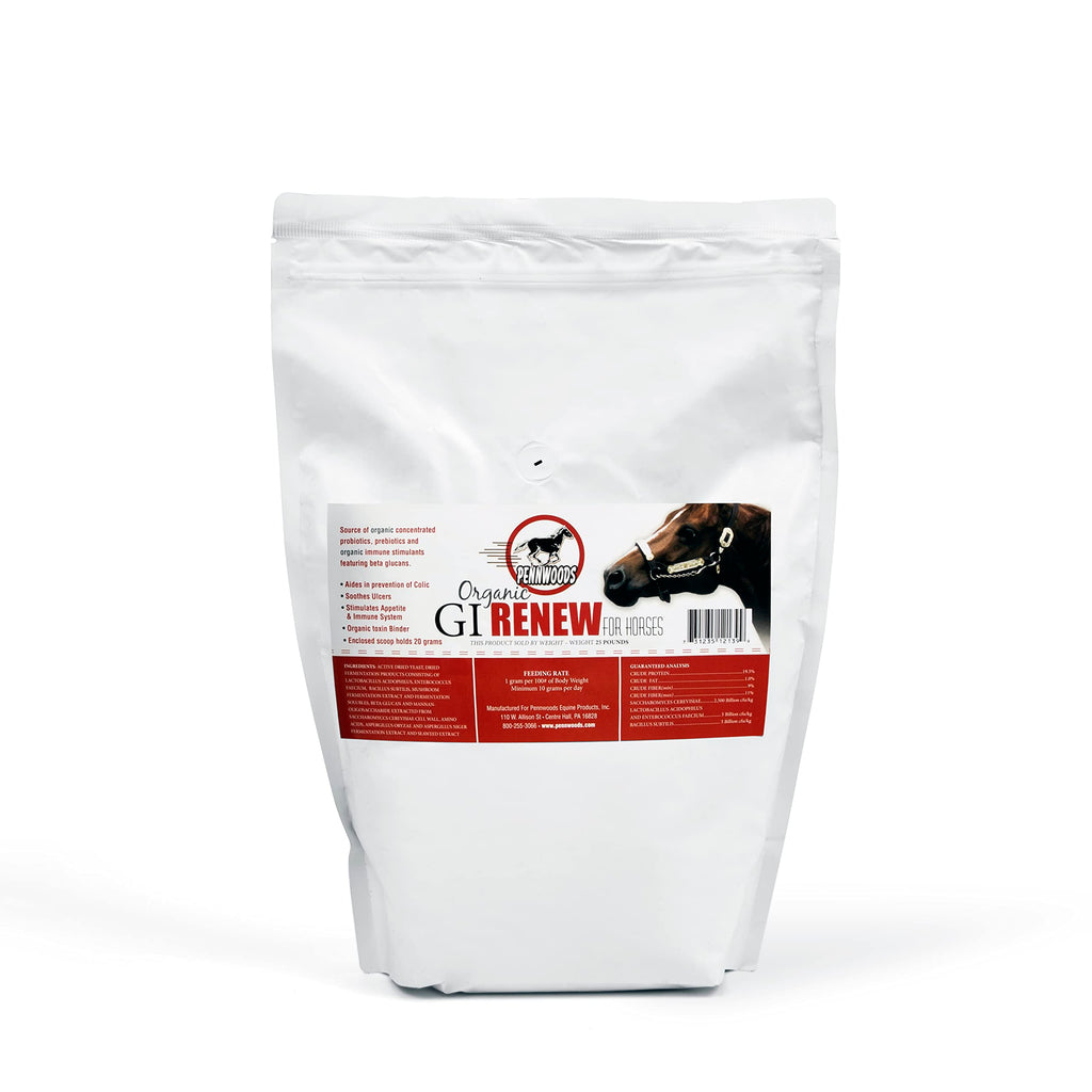 Pennwoods Equine Products GI Renew - 2 LBS | Digestión | Estimulante inmune | Suplemento para caballos | Estimulante del apetito | Probiótico | Prebiótico | Enzimas digestivas | Beta Glucanos |