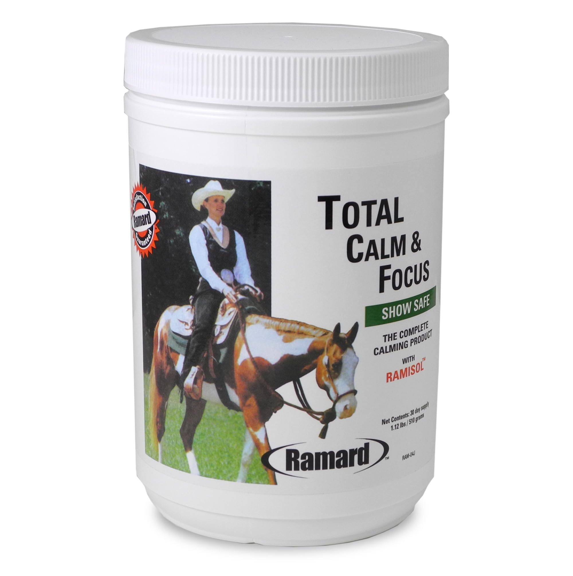 Ramard Total Calm and Focus for Horses Supplement - Magnesium & Calming Formula for Horse Show, Training, Performance Mental Alertness Without Drowsiness, Show Safe, Equine Supplies 1oz Syringe 3Packs