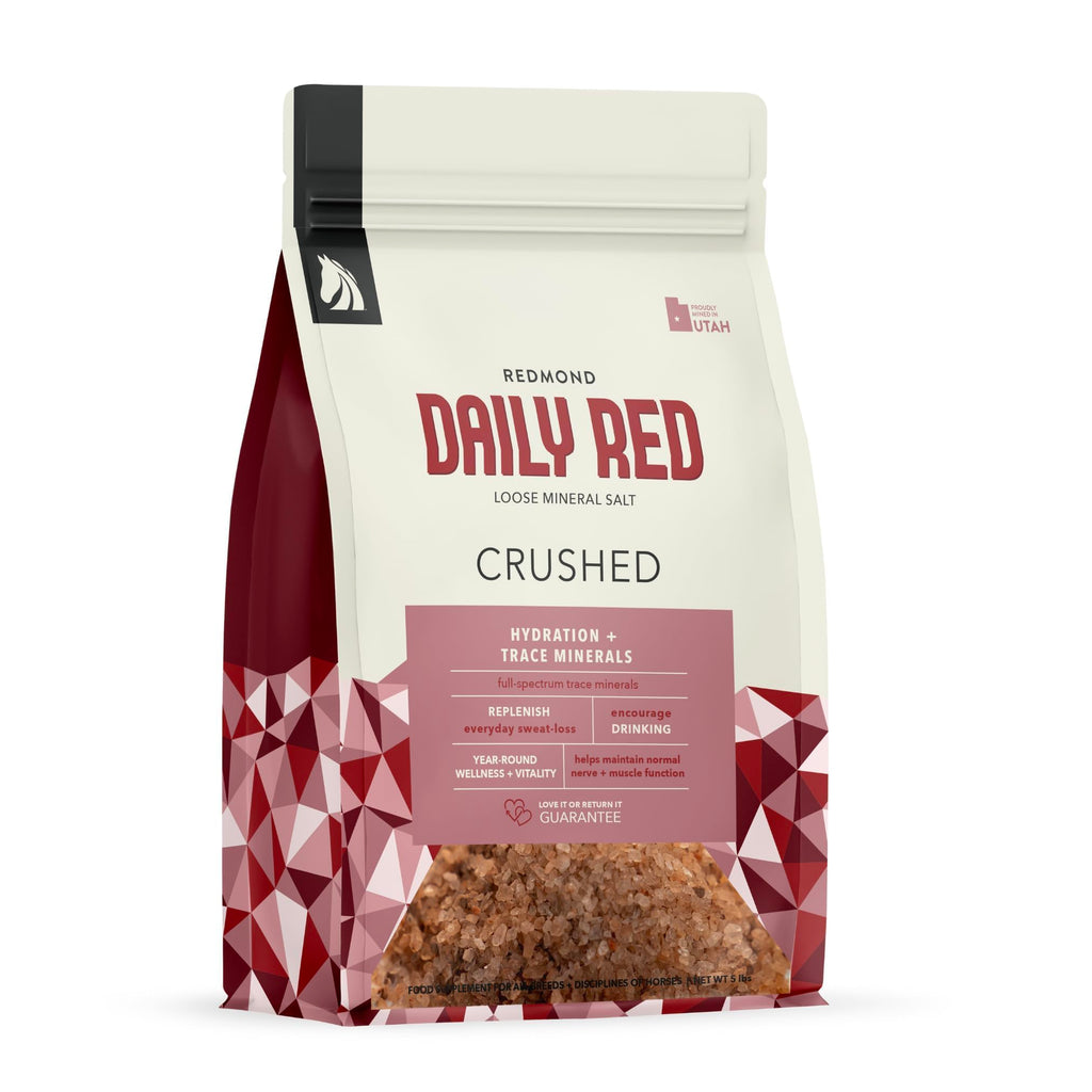 REDMOND Rock Crushed Loose Mineral Salt Electrolyte Supplement for Horses (25 LBS)