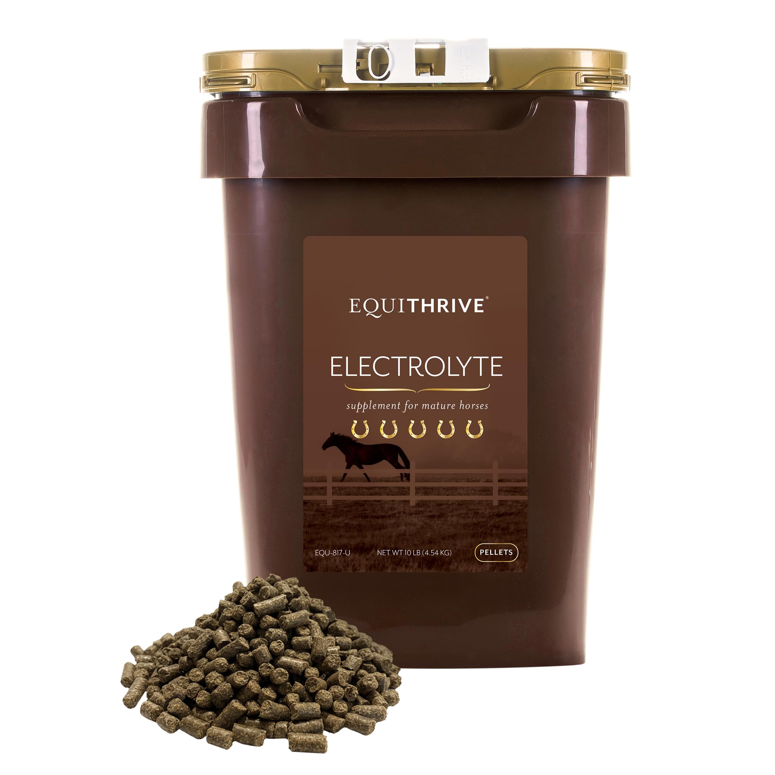 Equithrive Horse Electrolyte Pellets, Vitamins and Minerals Supplement, Equine Feed Supplies for Training and Competition, .5 lbs, 3 Day Supply