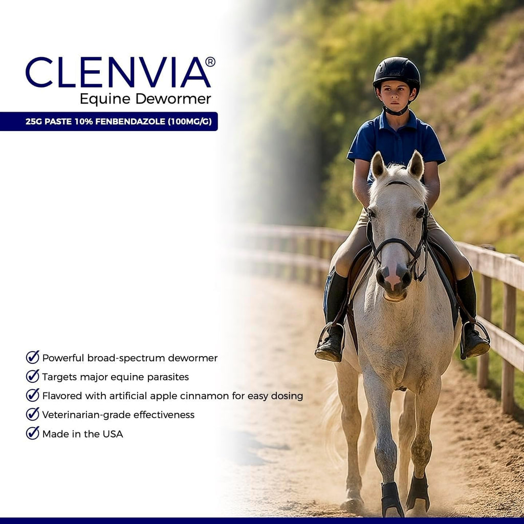 Pasta para caballos al 10% – Jeringas de 25 g – Pasta desparasitante oral para caballos de todas las edades – Cuidado equino fácil de administrar (Paquete de 6)
