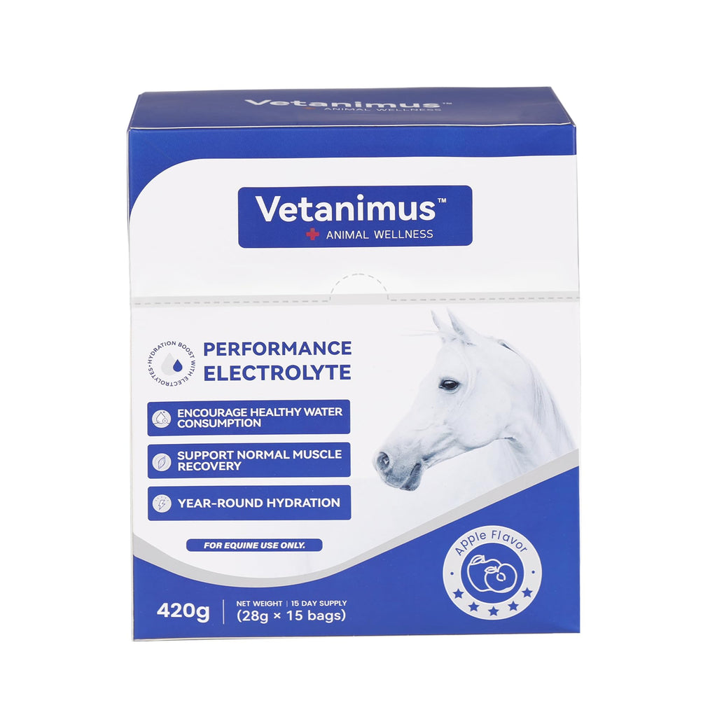 Electrolitos en Polvo para Caballos, Electrolitos para Equinos con Sodio y Potasio, Suplemento para la Hidratación Equina-1400g