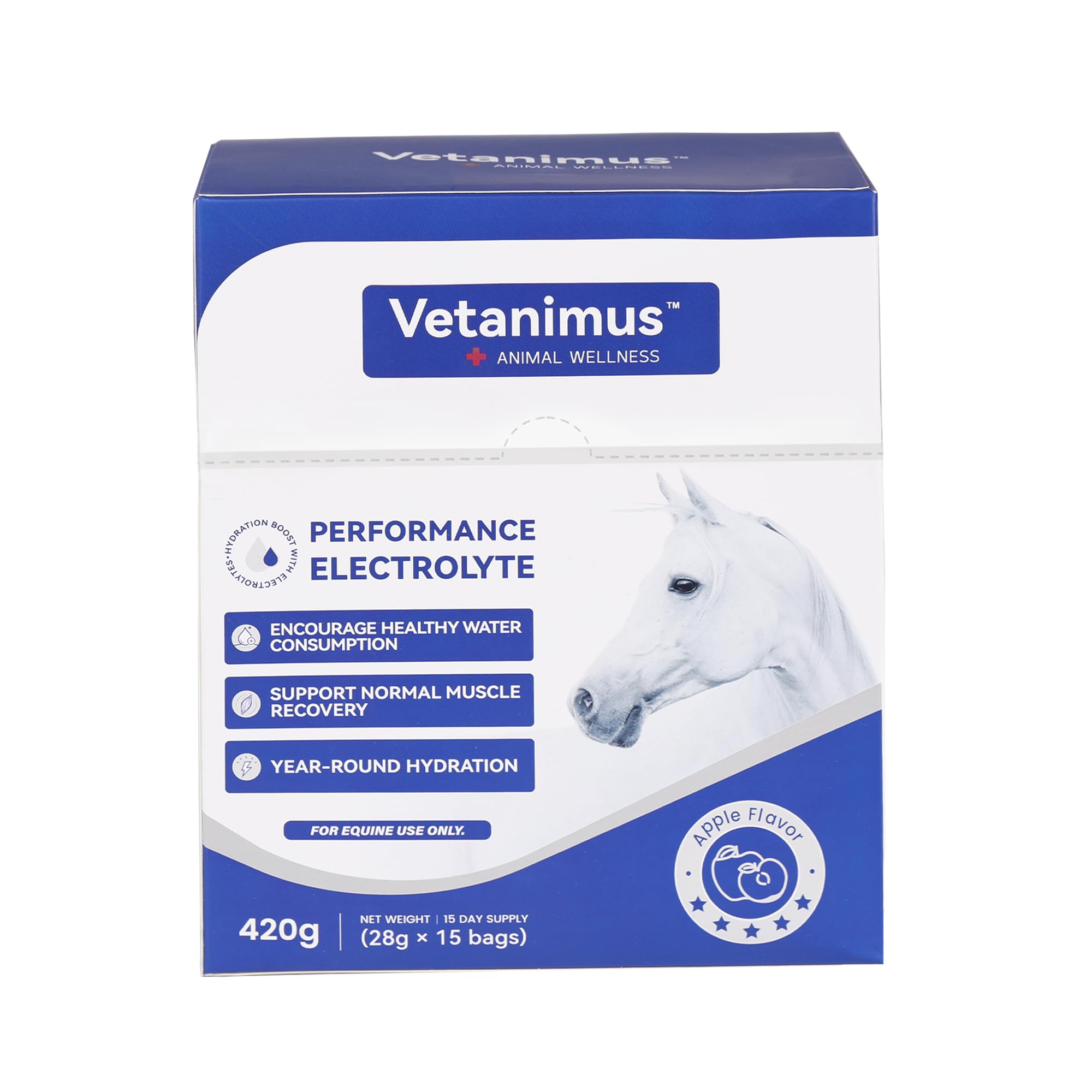 Horse Electrolytes Powder, Electrolyte for Horses with Sodium & Potassium, Equine Hydration Supplement-1400g