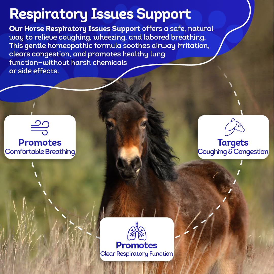 HA4E - Horse Respiratory Issues Support - Helps Prevent Heaves, Allergies & Infections – Highly Effective, Natural Homeopathic Supplement - 300 Tablets