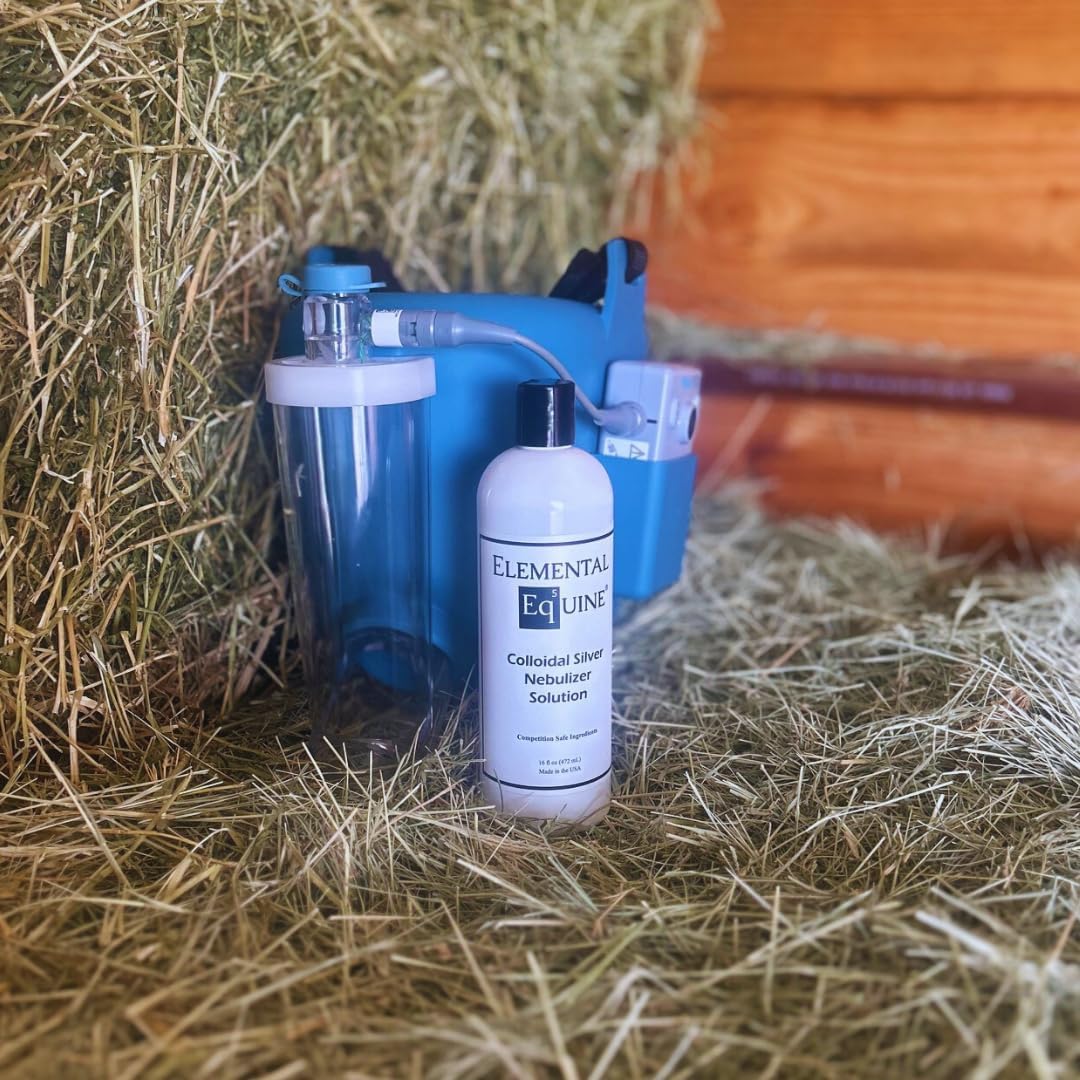 Elemental Equine Colloidal Silver Nebulizer Solution 16oz for Horses