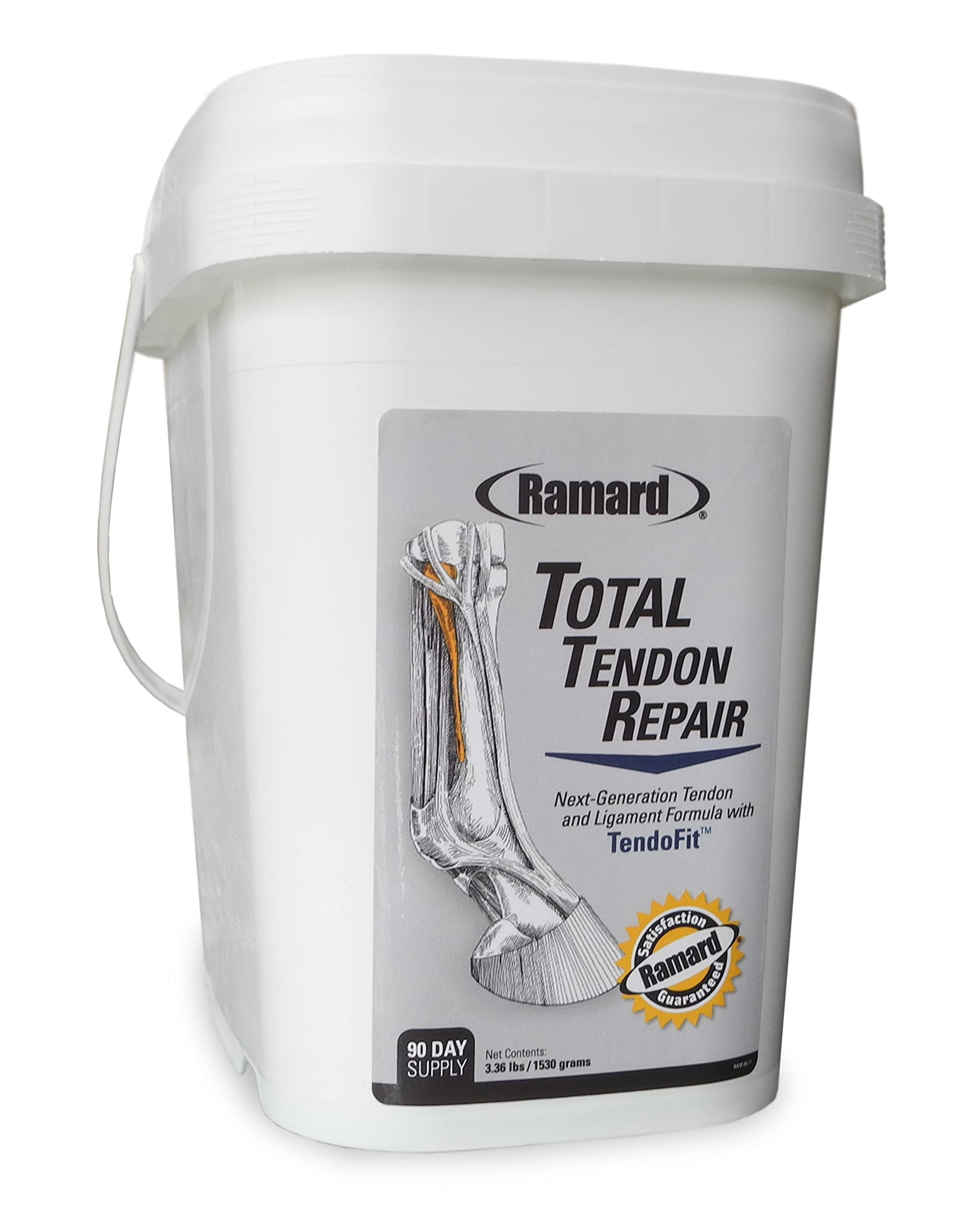 Ramard Total Tendon Repair – Suplemento en polvo avanzado con vitamina C, colágeno y MSM para el soporte de articulaciones, ligamentos y tendones equinos - Suplementos para la elasticidad y la fuerza - Suministro para 90 días