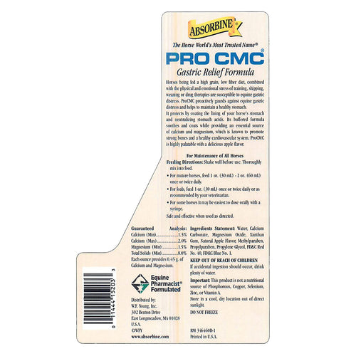 Absorbine PRO CMC Gastric Relief Supplement Solution, 64oz