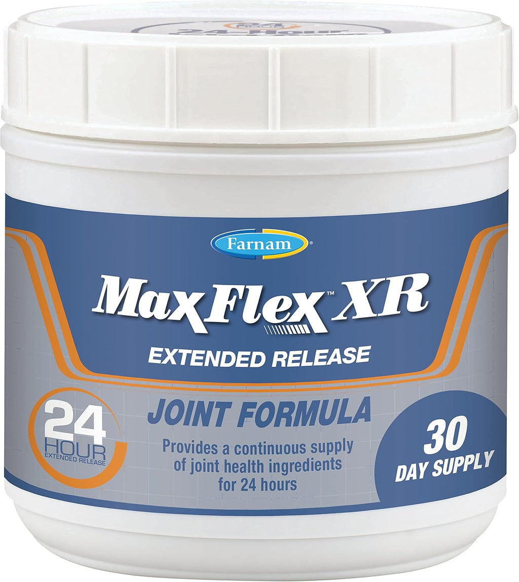Farnam MaxFlex XR Suplemento Articular de Liberación Prolongada para Caballos, Proporciona un suministro continuo de ingredientes para la salud articular durante 24 horas, 0.9375 libras, Suministro para 30 Días