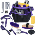 Horse Grooming Kit 13 Piece, Horse Brushes for Grooming Supplies Set with Organizer Bag, Horse Brush & Curry Comb for Effective Cleaning, Gift for Horses Riders Beginners