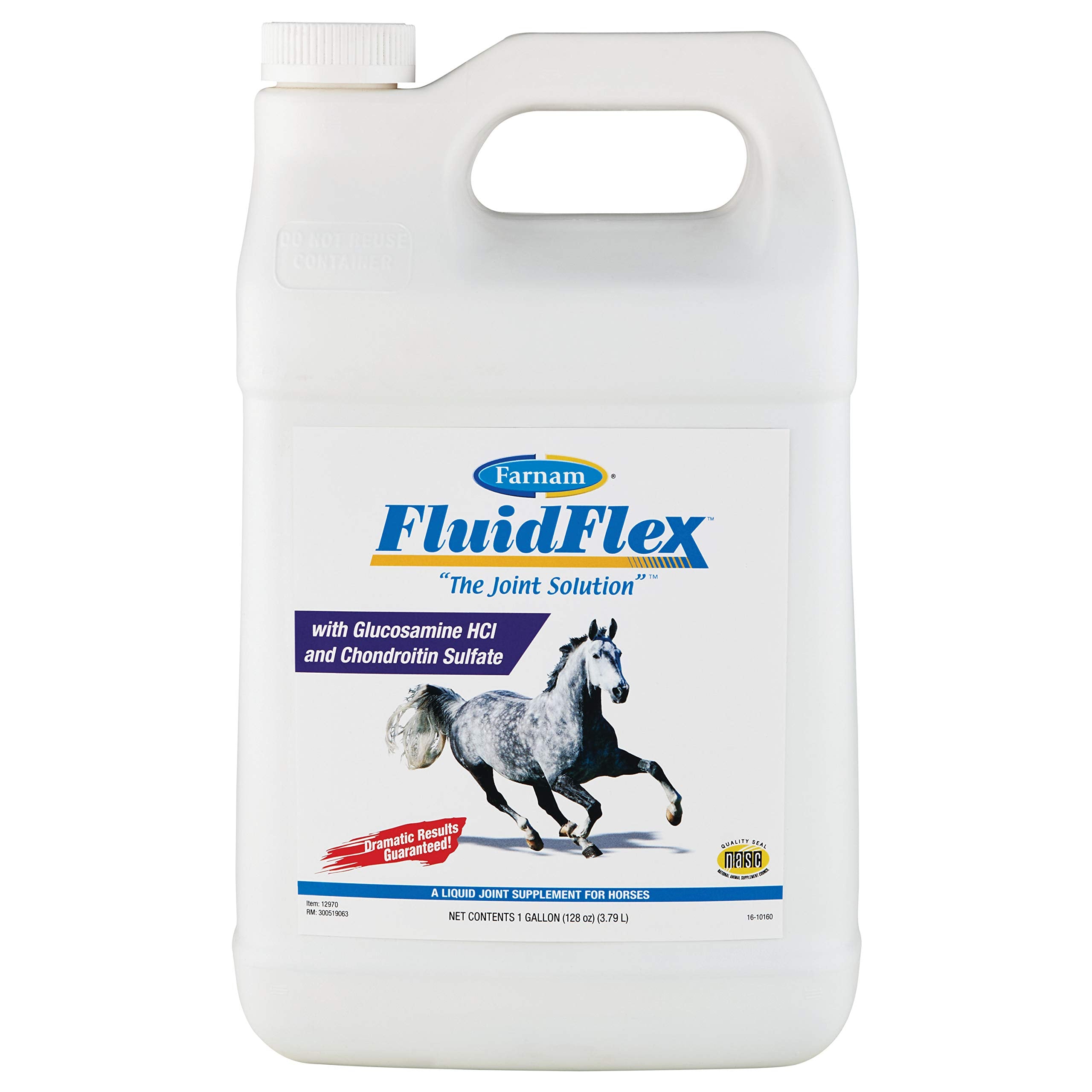 Farnam Fluidflex Suplemento Líquido para Articulaciones de Caballos, Ayuda a Mantener la Función Saludable de la Cadera y las Articulaciones, 32 Onzas Suministro para 32 Días