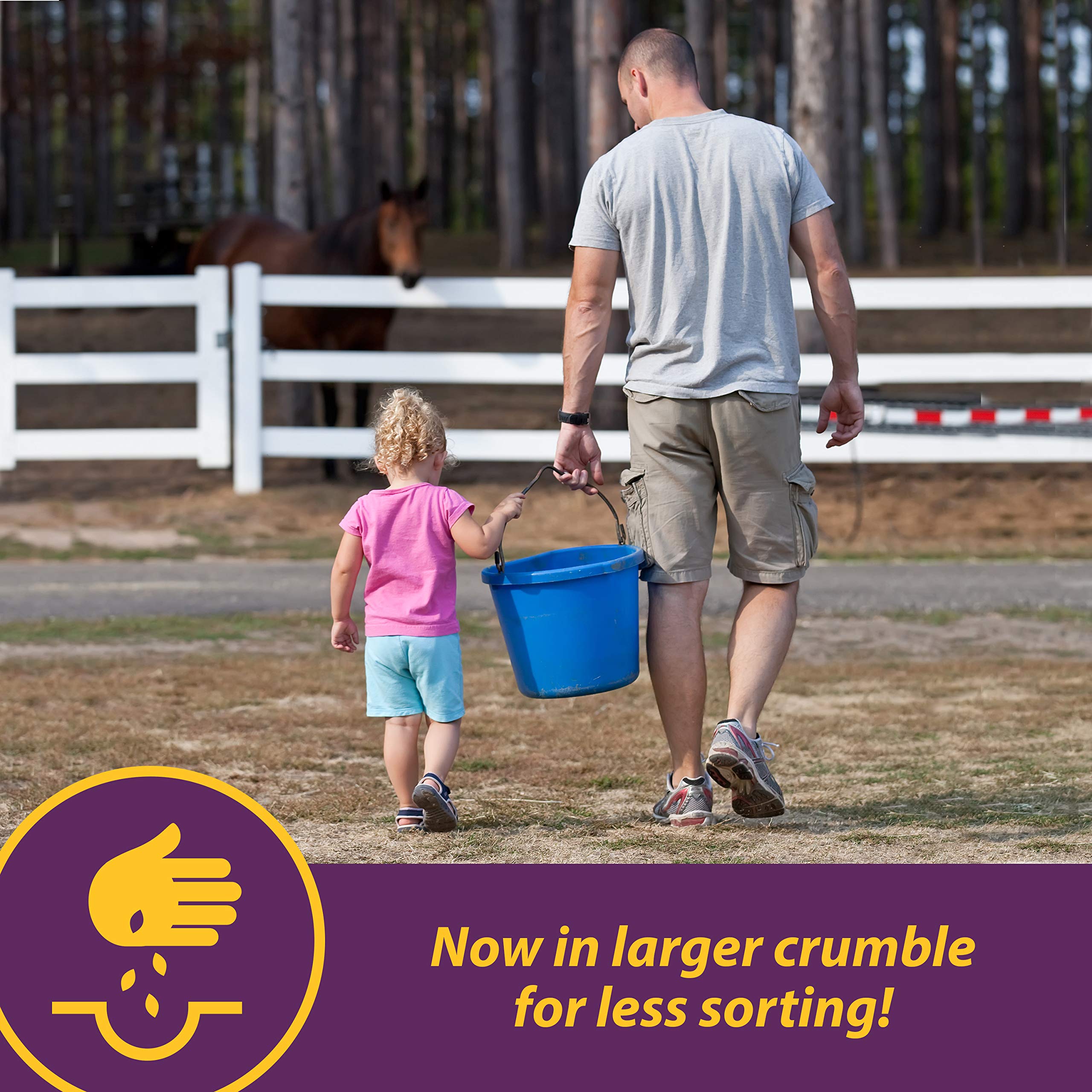 Suplemento de biotina para cascos de caballos Horse Health Vita Biotin Crumbles, el suplemento de biotina apoya el crecimiento saludable de los cascos, paredes fuertes, previene grietas y astillas, 1.36 kg, suministro para 48 días