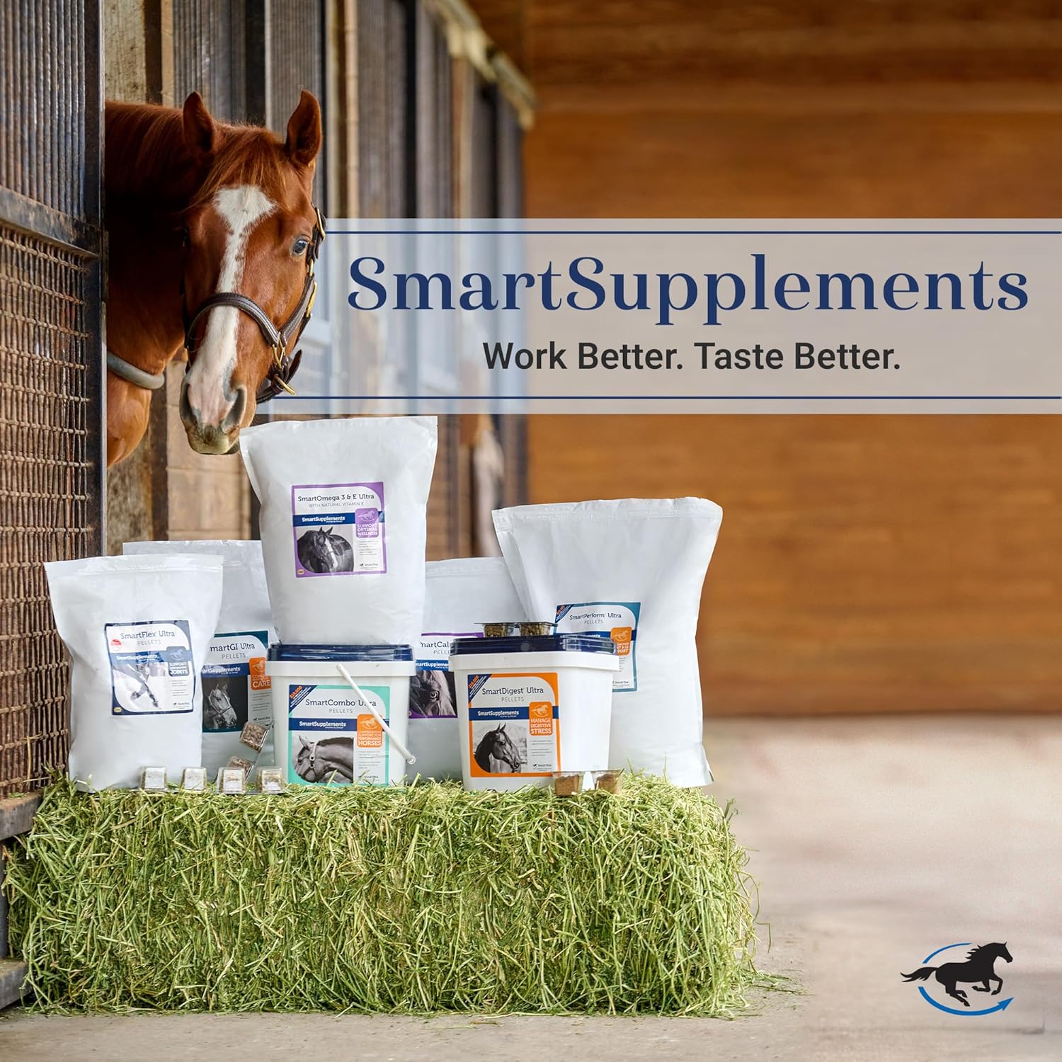 SmartLytes Horse Electrolyte Powder Supplement | Encourages Hydration, Replenishes Electrolytes | No Added Sugar | Cherry Flavor | 56 Servings | 3.7 lb Bucket