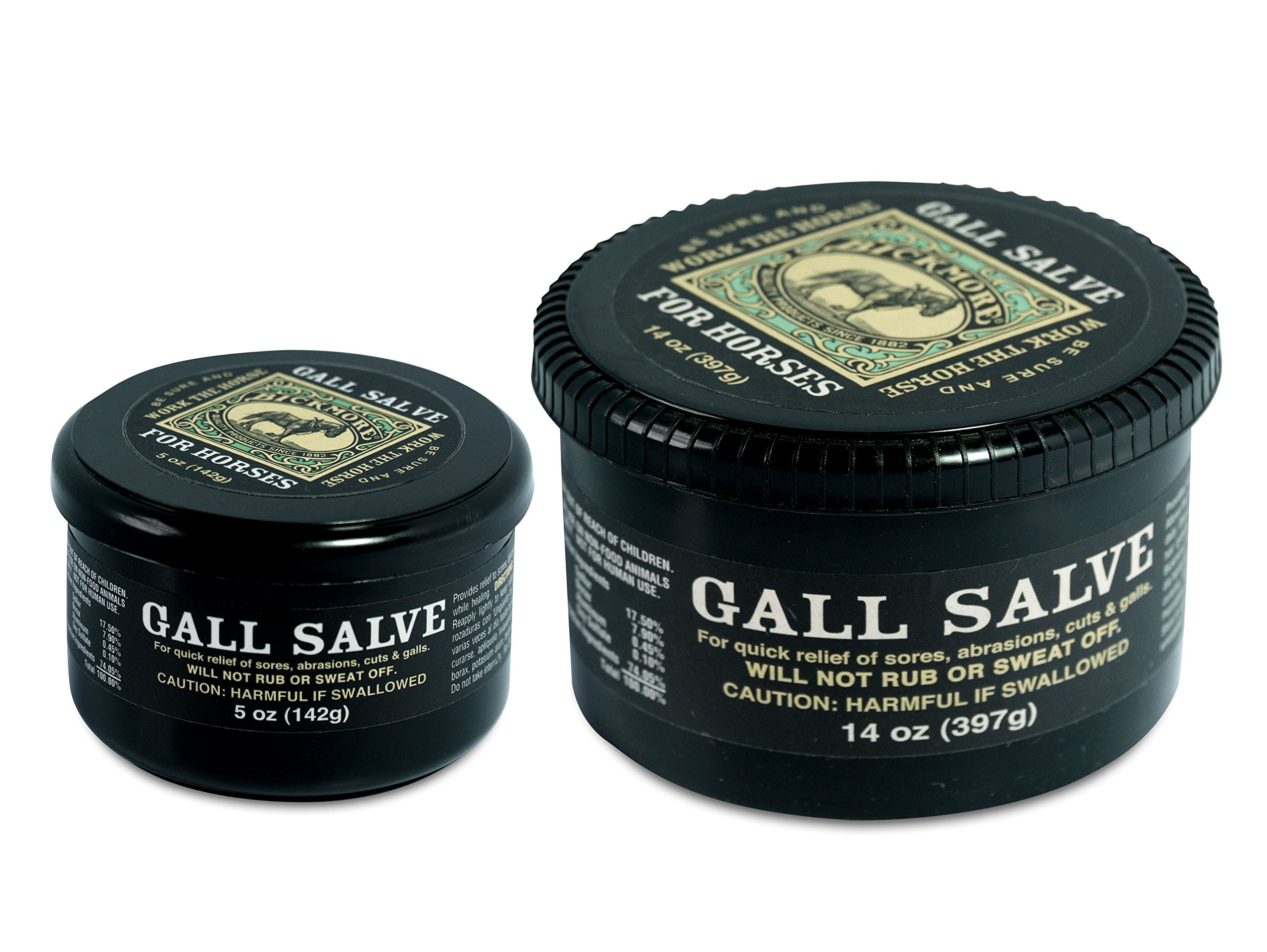 Bickmore Gall Salve Crema para Heridas para Caballos 14oz - Alivio Equino Rápido de Llagas, Abrasiones, Cortes y Rozaduras