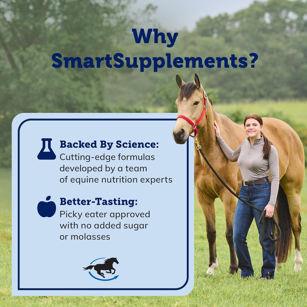 SmartMuscle® Pellets para masa muscular | Suplementos musculares para caballos, suero bioactivo, gamma orizanol y más | Ideal para el desarrollo y mantenimiento de la masa muscular magra | 56 dosis | Cubeta de 4,5 kg