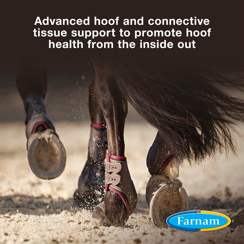 Suplemento de biotina Farnam Horseshoer's Secret Extra Strength para cascos y tejido conectivo con aminoácidos para cascos, tendones y ligamentos fuertes y saludables, 3.4 kg, suministro para 60 días